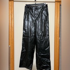 Black pleather pant